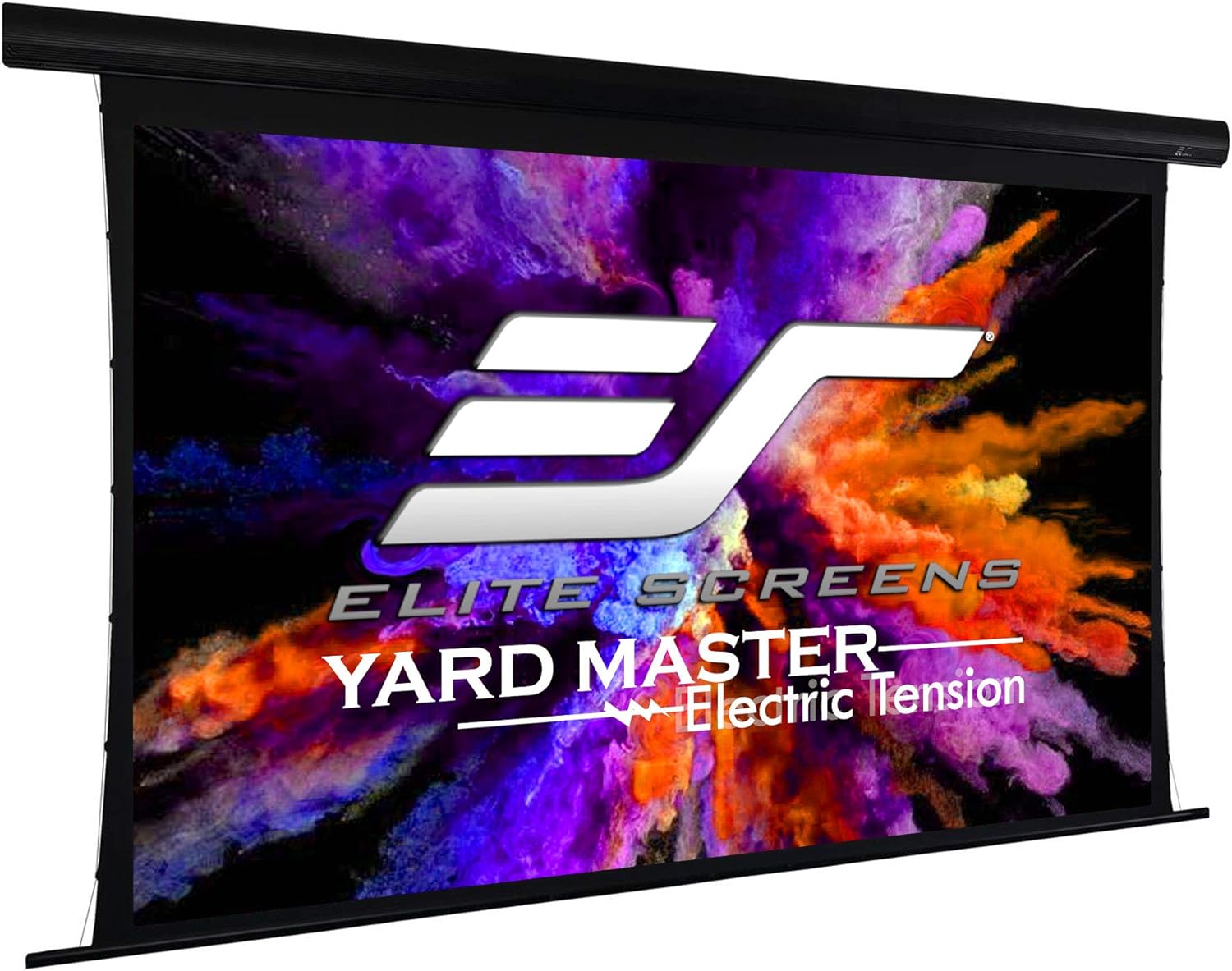 Elite Screens Yard Master Tension 135" Diag. 16:9, Electric Outdoor Tab-Tensioned DUAL Front Rear Projection Screen, OMS135HT-ELECTRODUAL