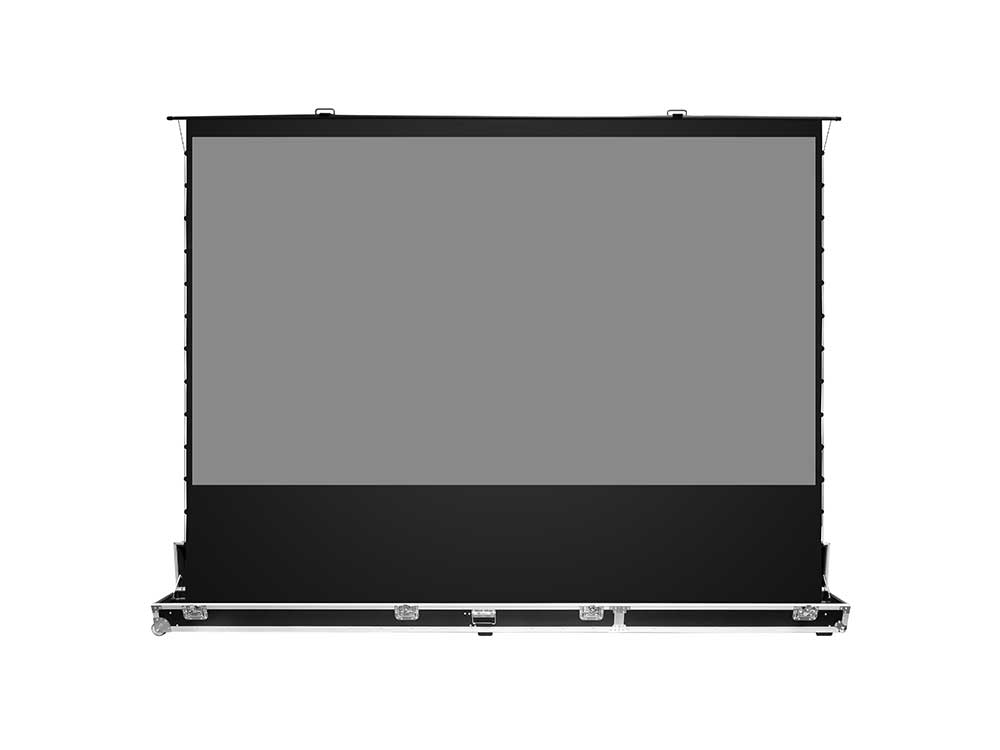 Elite Screens ALR/CLR QuickStand 5-Second Tab-Tension C5D, 145" Diag. 16:9, Manual Pull Up Floor Rising Projector Screen