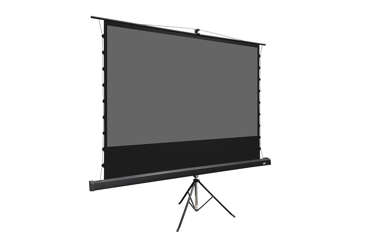 Elite Screens Tripod Tab-Tension CineGrey 5D Series, 103" Diag. 16:9, Ceiling Ambient Light Rejecting Tripod Pull-Up Portable Screen