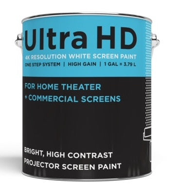 Screen Paint Supply Ultra HD 4K White Projection Screen Paint - Gallon