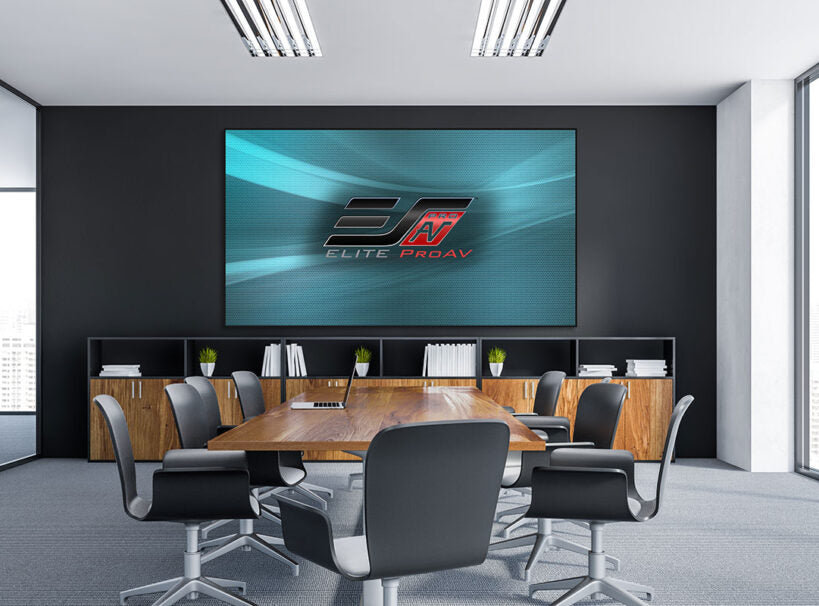 Elite ProAV Pro Fixed Frame Thin CineGrey 5D®, 150" Diag. 16:9, Ceiling Ambient Light Rejecting (CLR/ALR) EDGE FREE® Fixed Frame Projector Screen, PFT150DHD5