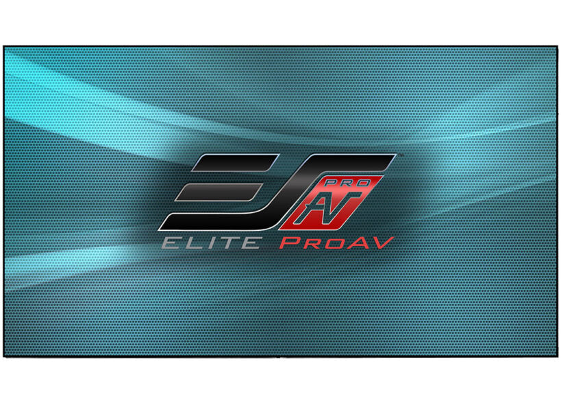 Elite ProAV Pro Fixed Frame Thin DarkUST, 100" Diag. 16:9, Ceiling Ambient Light Rejecting (CLR/ALR) EDGE FREE Ultra-Short throw Projector Screen, PFT100H-DST