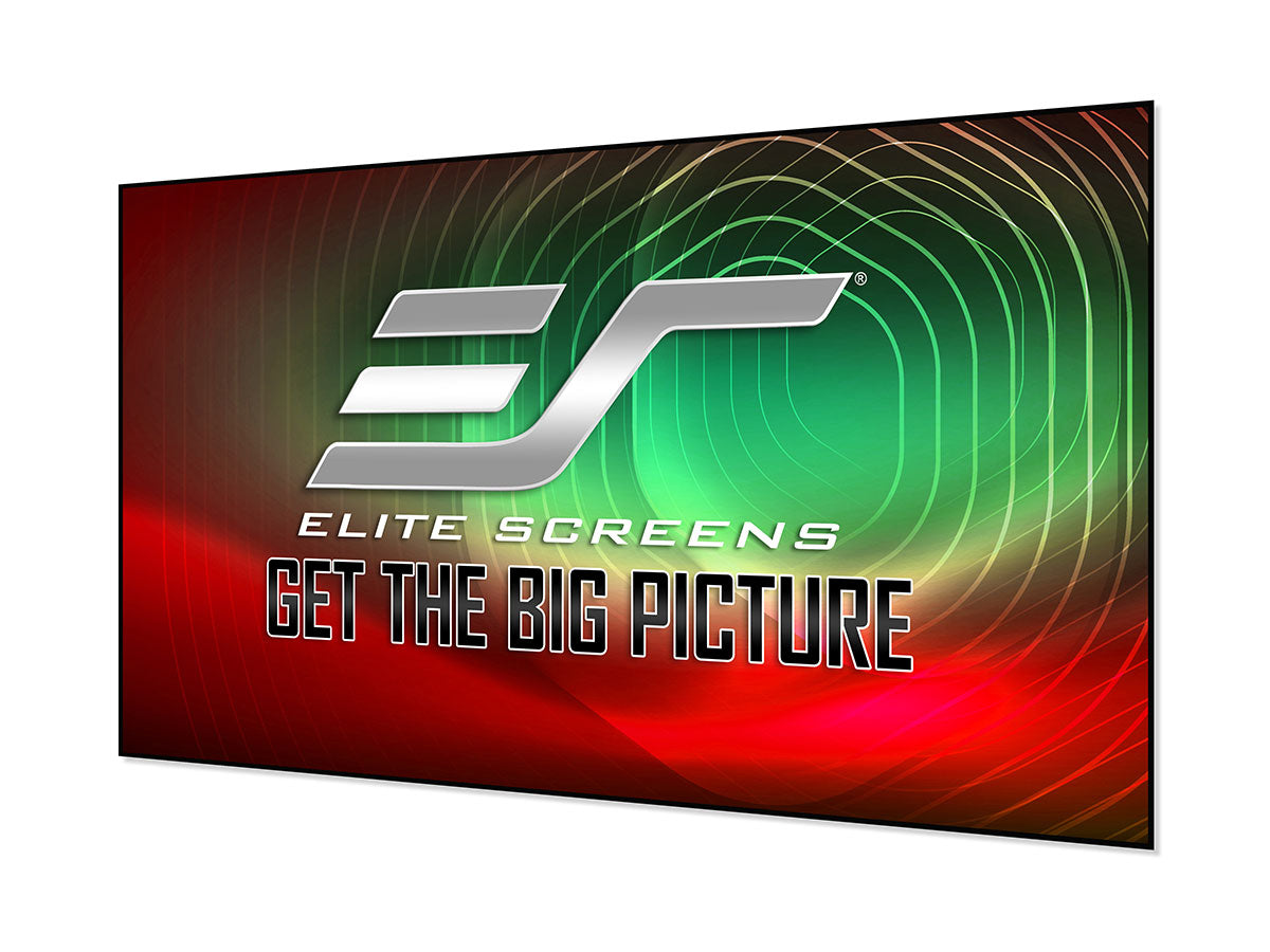 Elite Screens Aeon StarBright 9, 123" Diag. 16:9, 4K/8K Ultra HD Ceiling Ambient Light Rejecting Fixed Frame Projector Screen