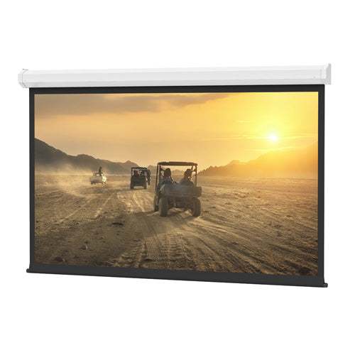 Da-Lite Cosmopolitan 8X8 Square 1:1 High Contrast Matte White Projector Screen w/ Silent Motor and Low Voltage Control