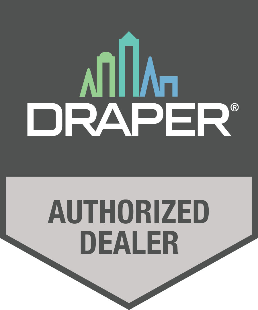 Draper FocalPoint Leg Kit C (single), 218  1/4" x 92  1/2", Silver Anodized