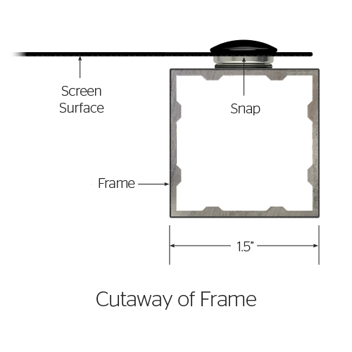 Da-Lite Da-Snap Frame Cutaway