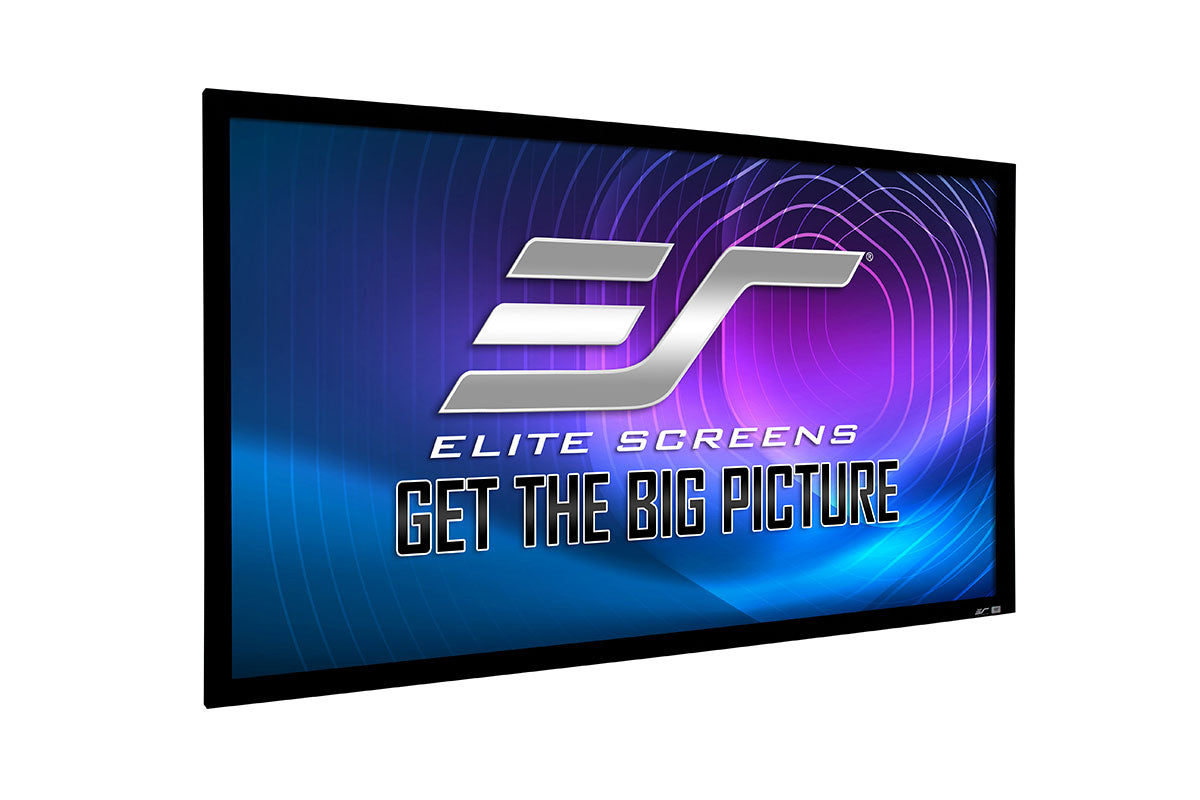 Elite Screens Sable Frame StarBright 9, 106" Diag. 16:9, 4K/8K Ultra HD Ceiling Ambient Light Rejecting Fixed Frame Projector Screen