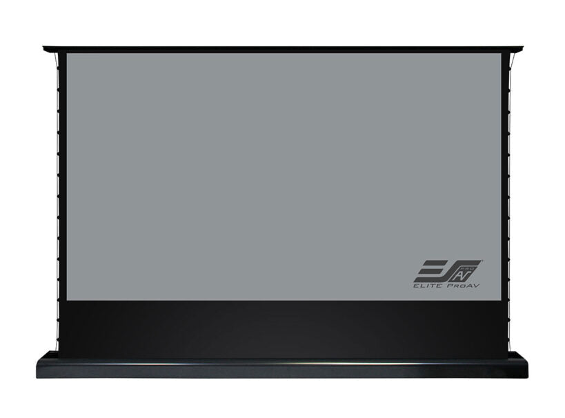 Elite ProAV Kestrel Tab-Tension Pro CineGrey 4D, 150" Diag. 16:9 Tab-Tensioned Electric Floor-Rising Projector Screen