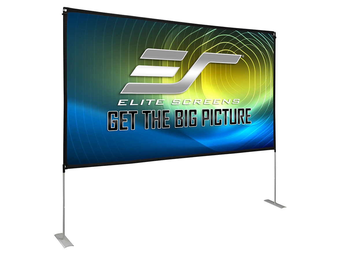 Elite Screens Yard Master Lite, 125" Diag. 16:9 Outdoor Portable Movie Front and Rear Projector Screen OMS125HLITE