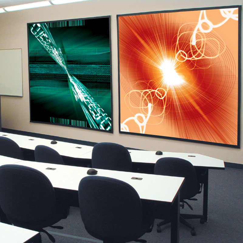 Draper Cineperm, 10', NTSC, ClearSound White Weave XT900E Fixed Frame Projector Screen