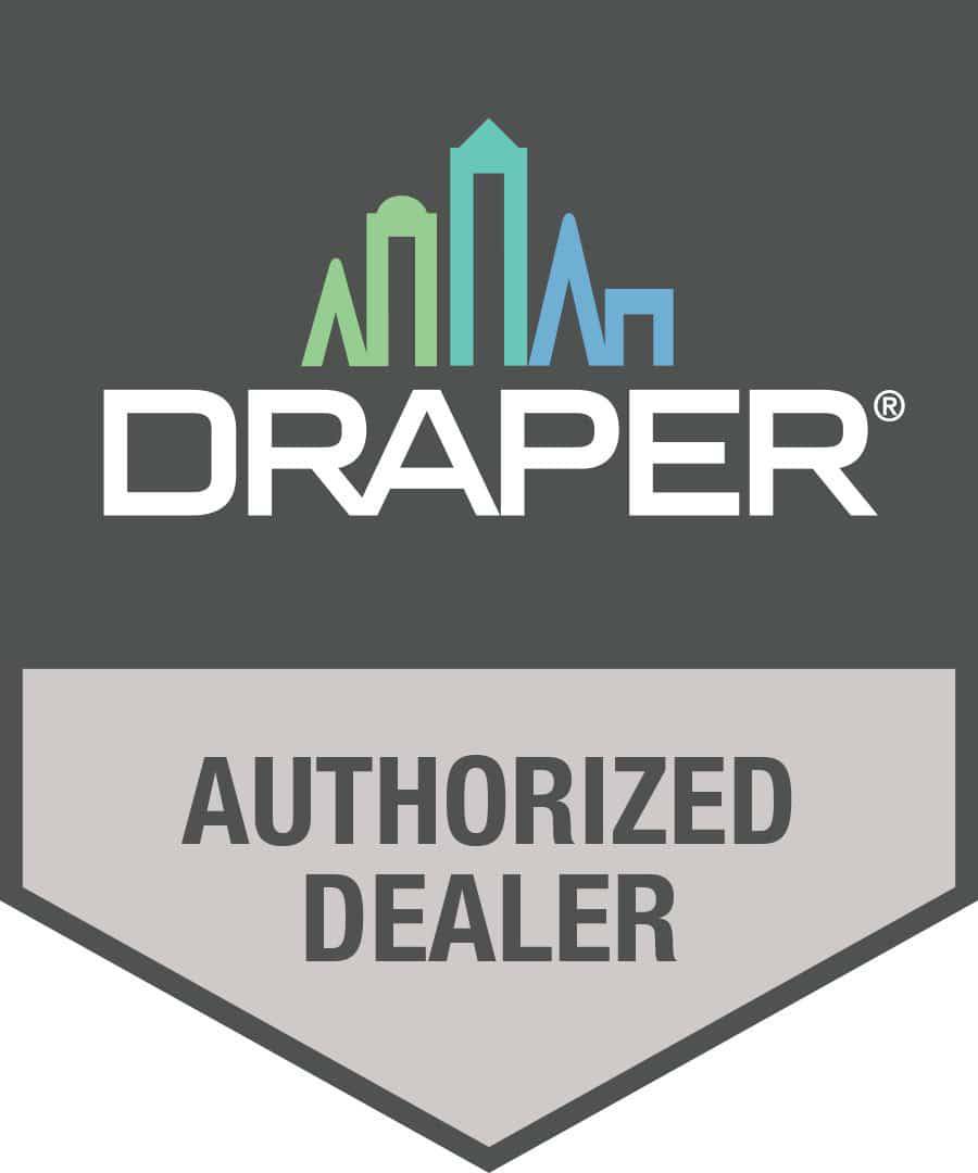 Draper Acumen Floating Ceiling Bracket-Single, 7" x 24" - Black