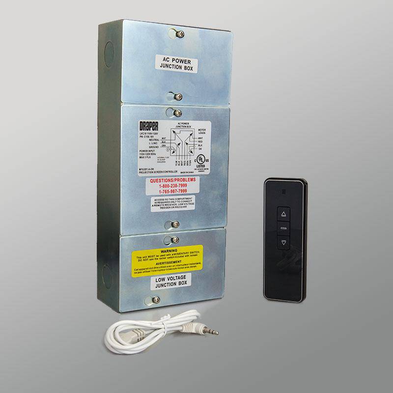 Draper LVC-IV/IRT Kit, Low Voltage Control with IR Remote Transmitter/Receiver 110 V