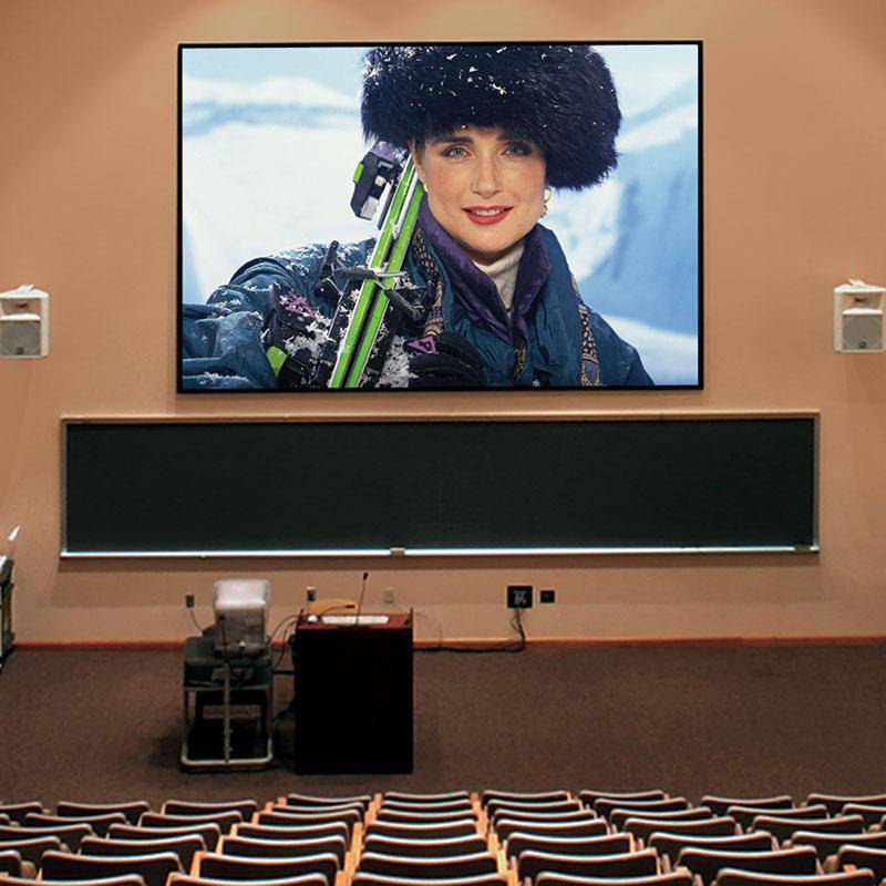 Draper ShadowBox Clarion, 165", 16:10, ClearSound NanoPerf XT1000V Fixed Frame Projector Screen