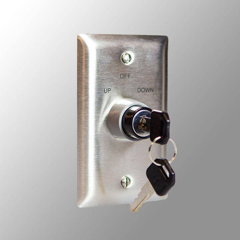 Draper SP-KSM, 3-Position (up-off-down) Key Control Switch (momentary) 110 V