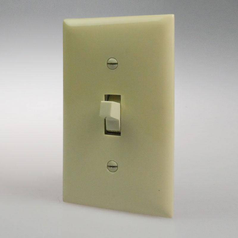 Draper SPDT Toggle Switch (Maintained or Momentary) Wall Switch SS-1R (Ivory) - 110 V