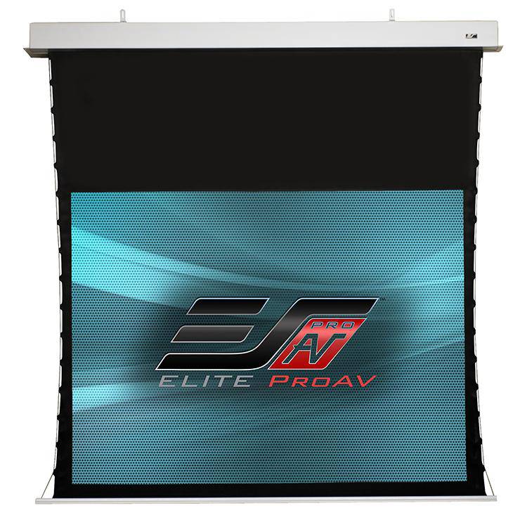 Elite ProAV Evanesce Tab-Tension, 100" Diag. 16:9, Tensioned Electric Motorized In-Ceiling Projection Screen, ITE100HW2-E8