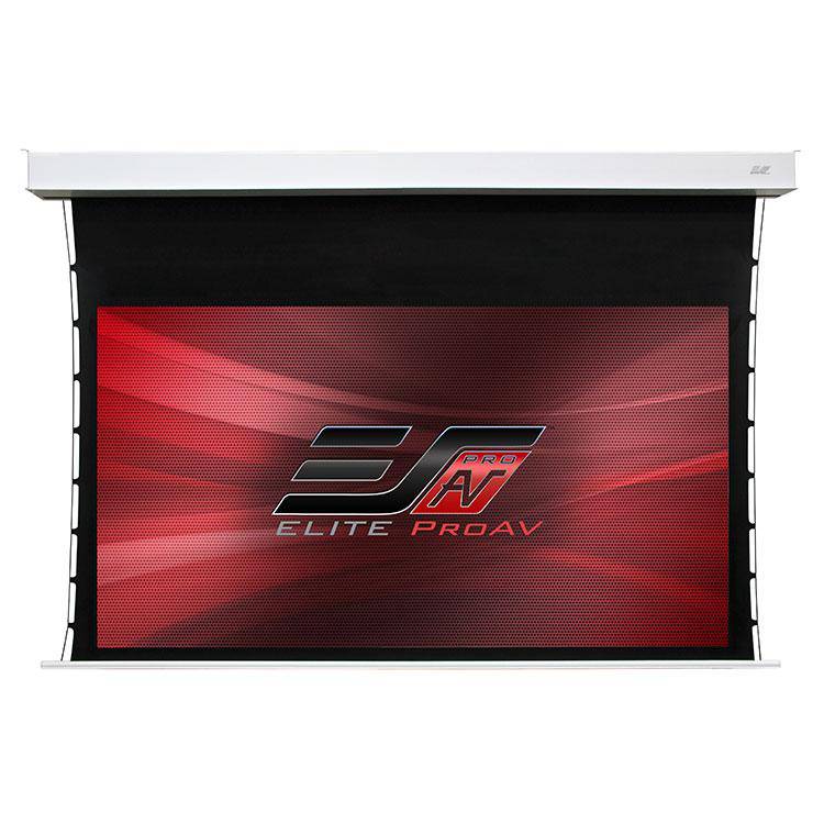 Elite ProAV Evanesce Tab-Tension CineGrey 5D®, 103" Diag. 16:9, Electric Recessed In-Ceiling Tensioned Ceiling Ambient Light Rejecting (CLR/ALR) Projection Screen, ITE103H5D-E24