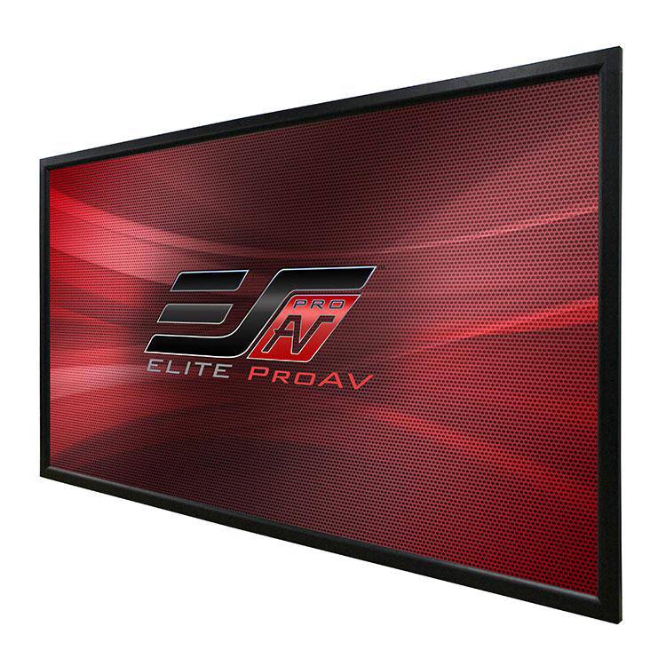 Elite ProAV Pro Fixed Frame, 128" Diag. 16:10, Matte Black Frame Finish, Commercial Fixed Frame Projection Screen, PF128RX2
