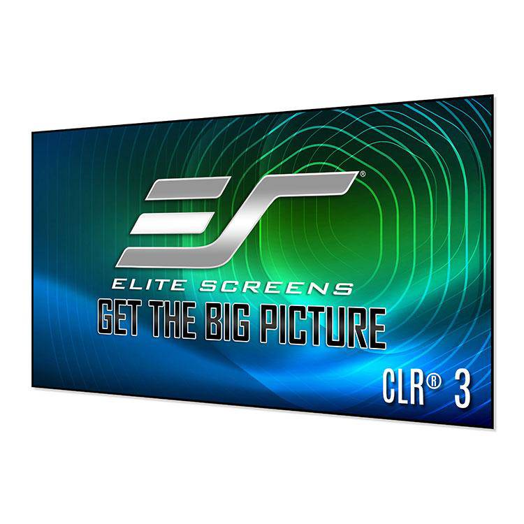 Elite Screens Aeon CLR® 3, 123" Diag. 16:9, EDGE FREE® Ceiling Ambient Light Rejecting Fixed Frame Projector Screen, AR123H-CLR3