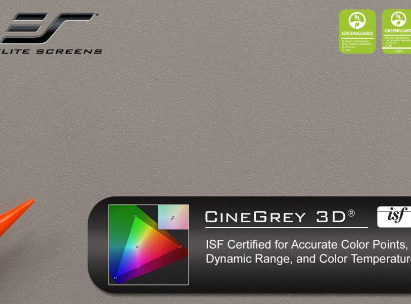 Elite Screens Aeon Series Replacement Material, 100" Diag. 16:9, CineGrey3D, ZAR100DHD3