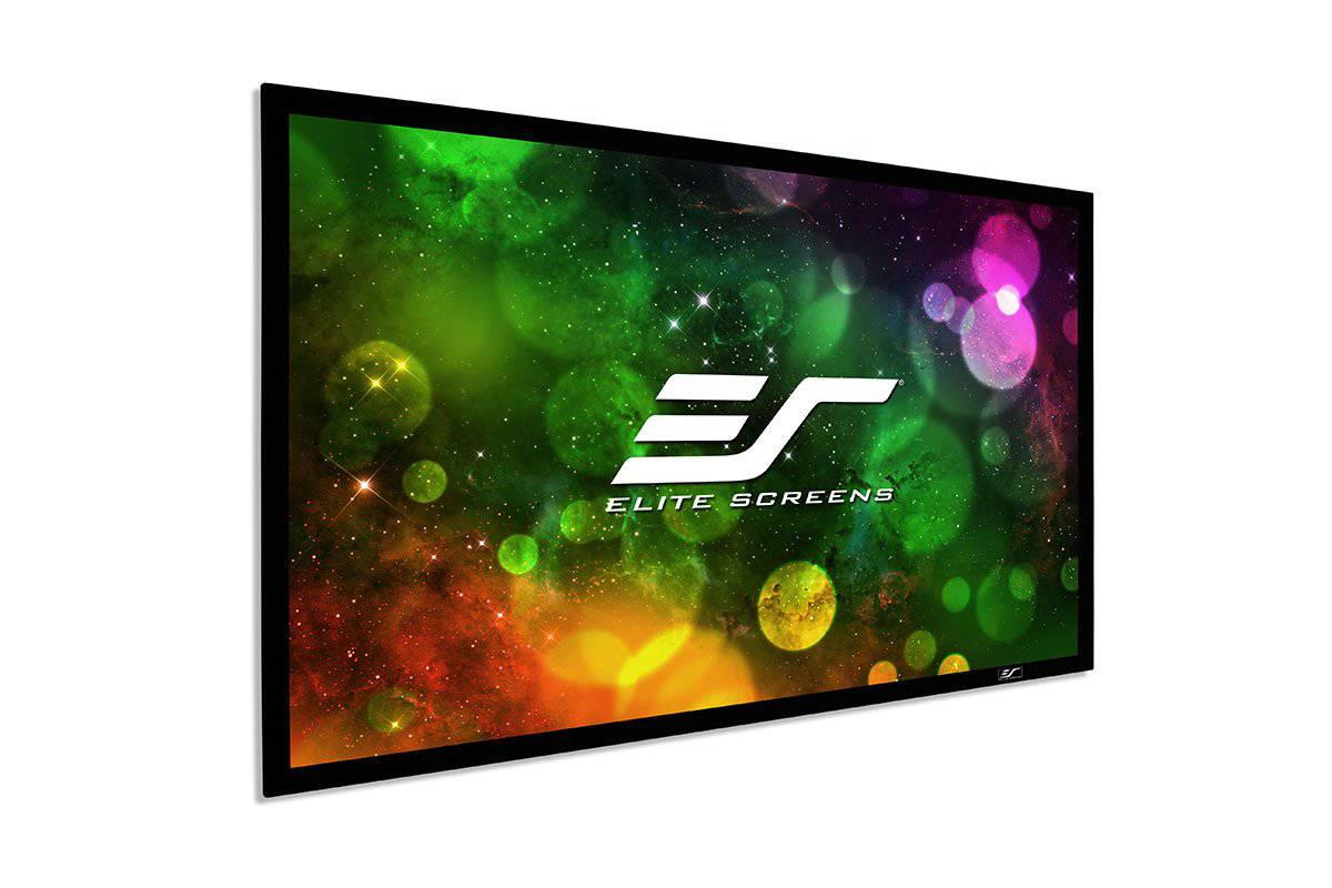 Elite Screens Sable Frame B2, 100" Diag. 16:9, Active 3D 4K 8K Ultra HD Fixed Frame Home Theater Projection Projector Screen with Kit, SB100WH2