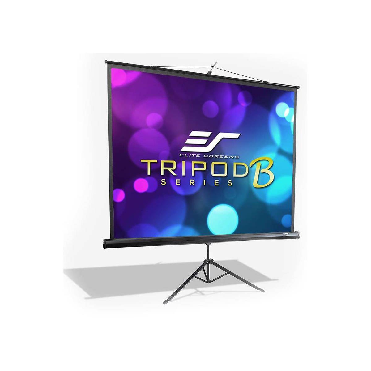 Elite Screens Tripod B, 50" Diag. 1:1, Lightweight Pull Up Foldable Stand, Manual, Movie Home Theater Projector Screen, 4K 8K Ultra HDR 3D Ready, 2-YEAR WARRANTY, T50SB