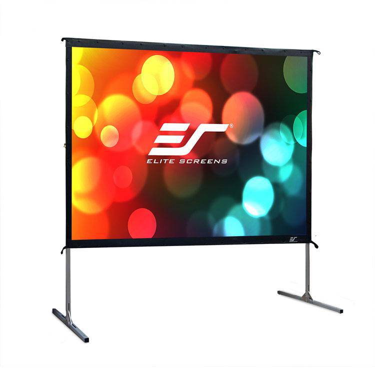 Elite Screens Yard Master 2, 135 inch Outdoor Projector Screen with Stand 4:3, 8K 4K Ultra HD 3D Portable Fast Folding Movie Theater Cinema 135" Diag. Indoor Foldable Rear Projection Screen, OMS135VR2