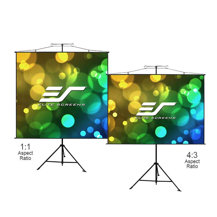 Elite Screens Yard Master Sport Tripod 110" Diag. 4:3, 2 in 1 Portable Indoor Outdoor Projector Screen with Carrying Bag, Movie Home Theater 8K 4K Ultra HD 3D Ready, 2-YEAR WARRANTY, YMS110V