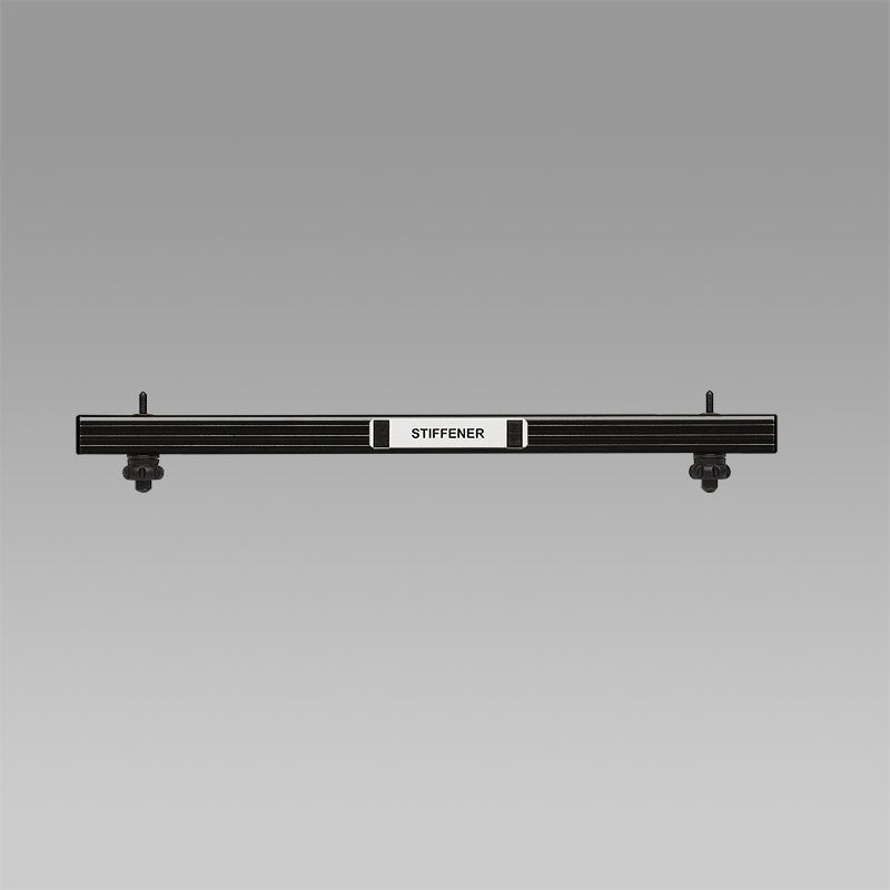 Draper StageScreen Bar Stiffener, 2" x 22", Silver Anodized