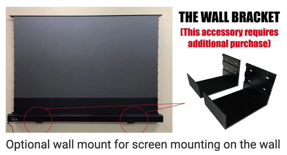 VIVIDSTORM Wall Brackets for Motorized Floor Rising ALR Projector Screen (Includes 2 Bracket)