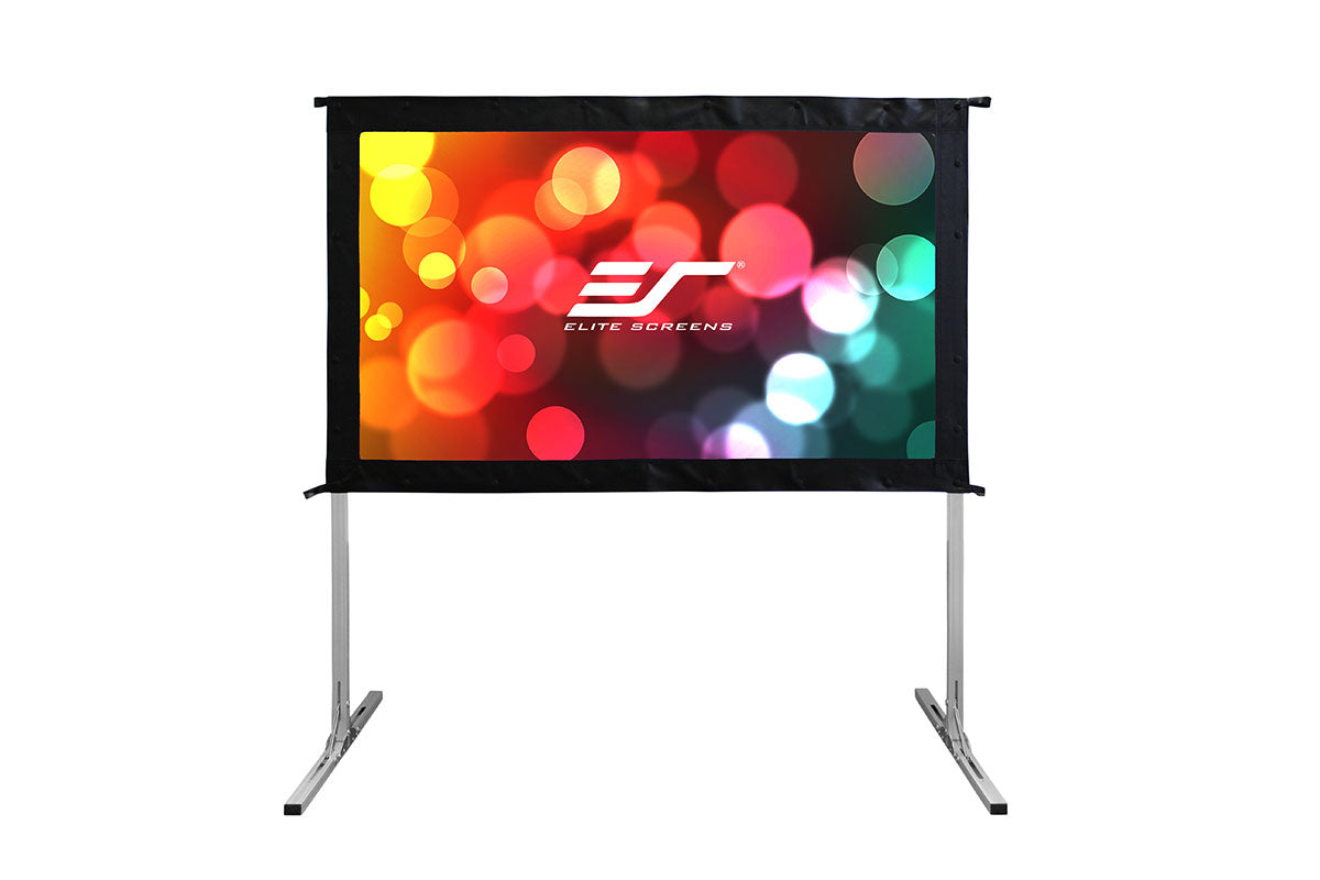 Elite Screens Yard Master 2, 120 inch Outdoor Projector Screen with Stand 16:9, 8K 4K Ultra HD 3D Fast Folding Portable Movie Theater Cinema 120" Diag. Indoor Foldable Easy Snap Projection Screen, OMS120H2